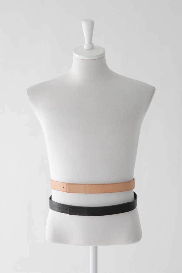 minimal leather belt