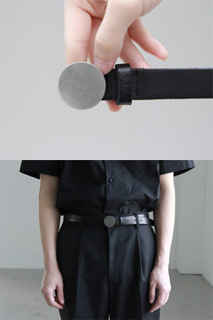 circle leather belt