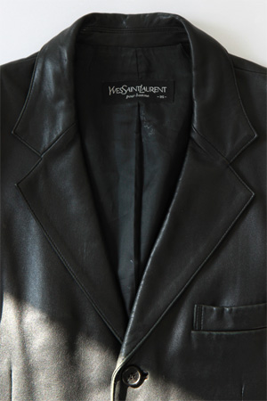 {vintage}ysl leather blazer