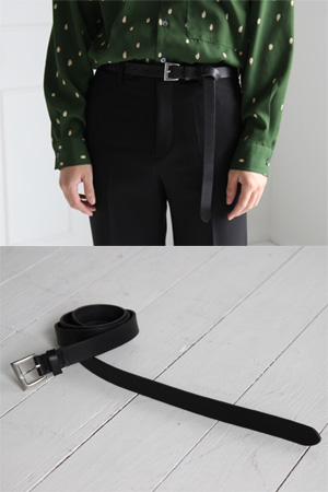 knot long leather belt